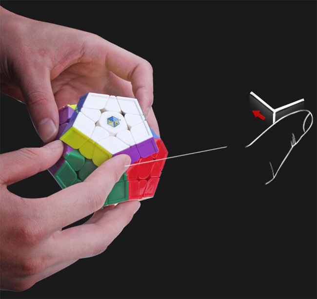 YuXin Little Magic Convex Wing Megaminx V2 Stickerless